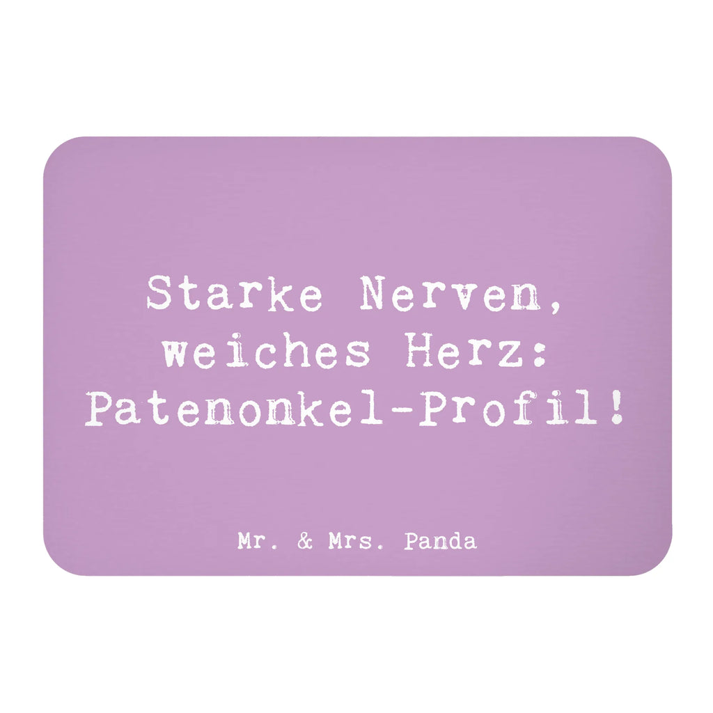 Magnet Saying Starke Nerven, weiches Herz: Patenonkel-Profil! Kühlschrankmagnet, Pinnwandmagnet, Souvenir Magnet, Motivmagnete, Dekomagnet, Whiteboard Magnet, Notiz Magnet, Kühlschrank Dekoration, Familie, Vatertag, Muttertag, Bruder, Schwester, Mama, Papa, Oma, Opa