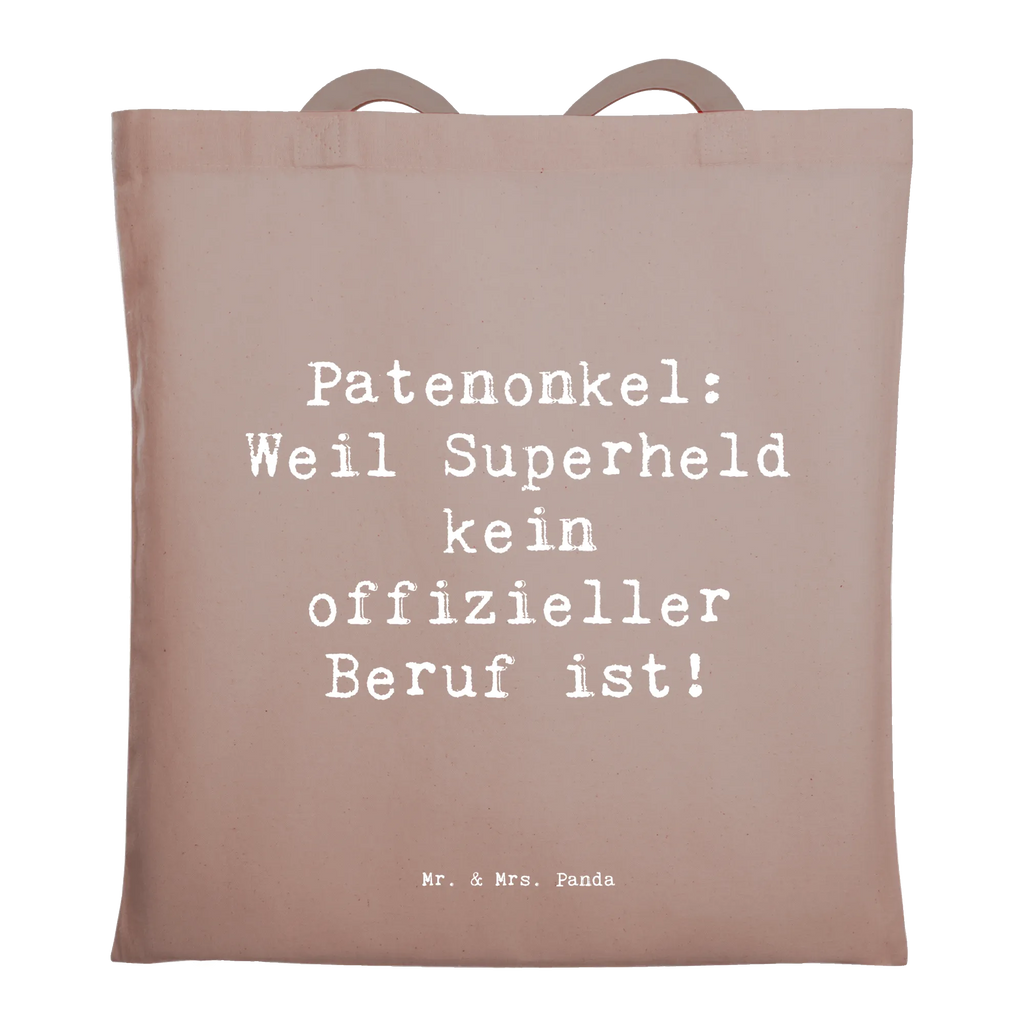 Tragetasche Spruch Patenonkel Superheld Beuteltasche, Beutel, Einkaufstasche, Jutebeutel, Stoffbeutel, Tasche, Shopper, Umhängetasche, Strandtasche, Schultertasche, Stofftasche, Tragetasche, Badetasche, Jutetasche, Einkaufstüte, Laptoptasche, Familie, Vatertag, Muttertag, Bruder, Schwester, Mama, Papa, Oma, Opa