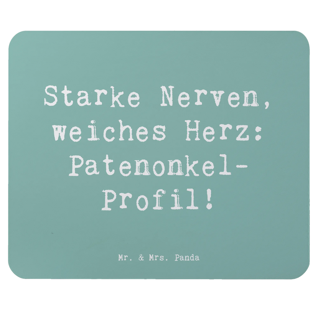 Mouse mat Saying Starke Nerven, weiches Herz: Patenonkel-Profil! Mousepad, Computer zubehör, Büroausstattung, PC Zubehör, Arbeitszimmer, Mauspad, Einzigartiges Mauspad, Designer Mauspad, Mausunterlage, Mauspad Büro, Familie, Vatertag, Muttertag, Bruder, Schwester, Mama, Papa, Oma, Opa