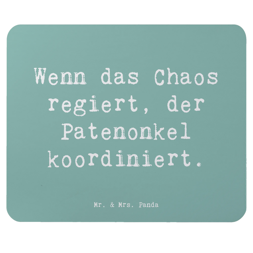 Mouse mat Saying Wenn das Chaos regiert, der Patenonkel koordiniert. Mousepad, Computer zubehör, Büroausstattung, PC Zubehör, Arbeitszimmer, Mauspad, Einzigartiges Mauspad, Designer Mauspad, Mausunterlage, Mauspad Büro, Familie, Vatertag, Muttertag, Bruder, Schwester, Mama, Papa, Oma, Opa