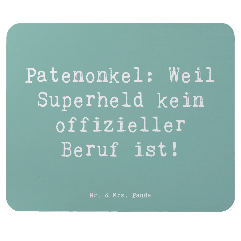 Mouse mat Saying Patenonkel: Weil Superheld kein offizieller Beruf ist! Mousepad, Computer zubehör, Büroausstattung, PC Zubehör, Arbeitszimmer, Mauspad, Einzigartiges Mauspad, Designer Mauspad, Mausunterlage, Mauspad Büro, Familie, Vatertag, Muttertag, Bruder, Schwester, Mama, Papa, Oma, Opa