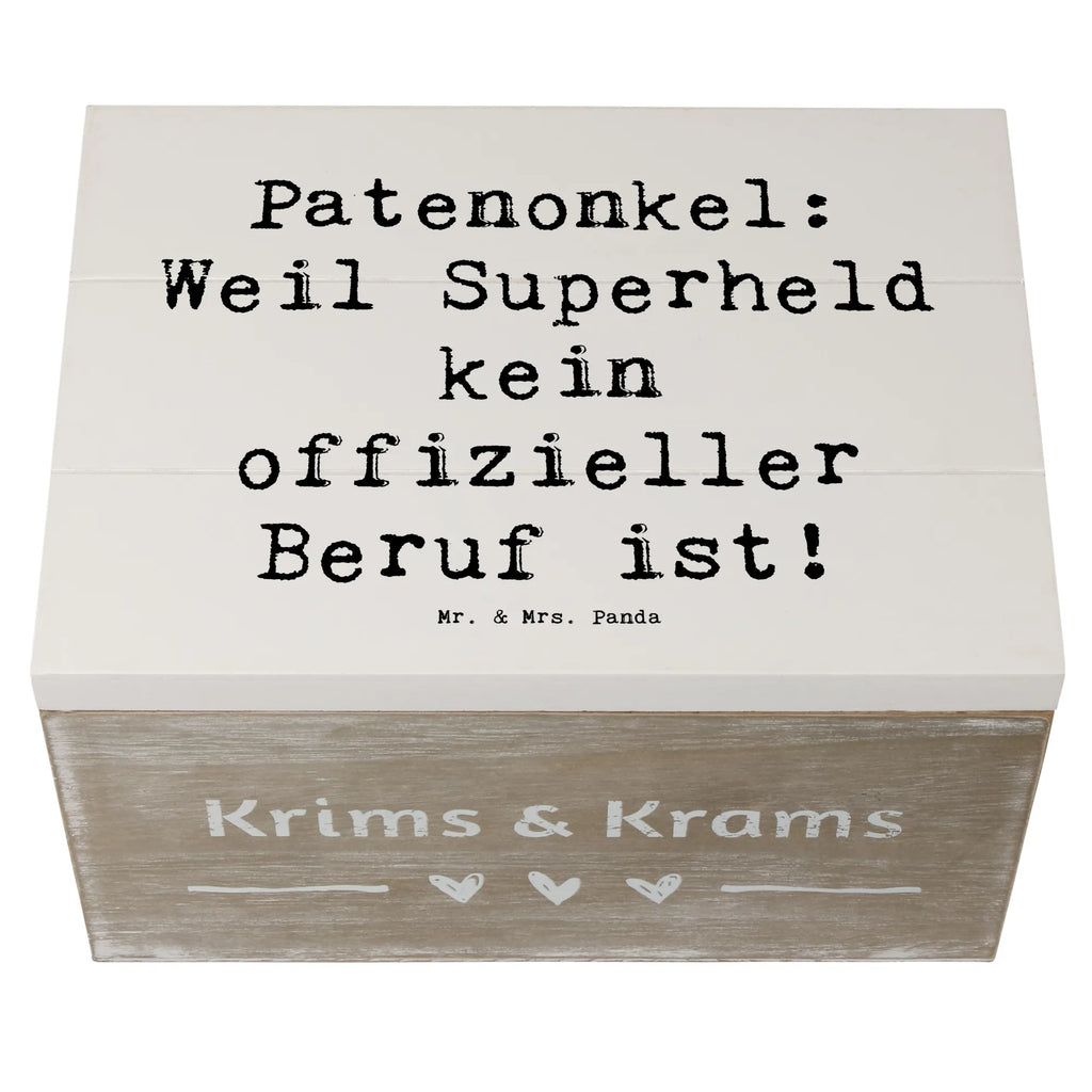 Wooden chest Saying Patenonkel: Weil Superheld kein offizieller Beruf ist! Holzbox mit Deckel, Aufbewahrungsbox Holz, Aufbewahrungskiste, holzkästchen, holzschatulle, Schatulle, Holzkiste, truhe holz, aufbewahrungsboxen, box holz, Box aus Holz, Holz Aufbewahrungsbox, holztruhen, Holztruhe, kiste holz, aufbewahrungskiste mit deckel, Aufbewahrungsbox, Holzkiste mit Deckel, Aufbewahrungsbox aus Holz, Holzboxen, aufbewahrungstruhe, Holzkisten, Holzbox, aufbewahrungskisten, holzschachtel, Familie, Mama, Schwester, Opa, Bruder, Vatertag, Papa, Muttertag, Oma