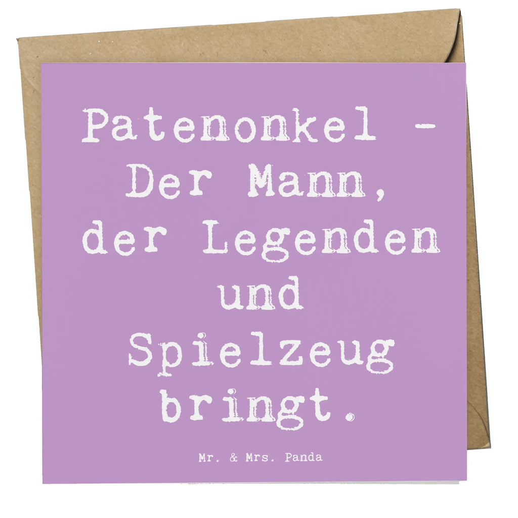 Deluxe Karte Spruch Patenonkel Geschenk Hochwertige Klappkarte, Glückwunschkarte, Klappkarte, Grußkarte, Karte, Einladungskarte, Geburtstagskarte, Hochwertige Grußkarte, Hochzeitskarte, Familie, Vatertag, Muttertag, Bruder, Schwester, Mama, Papa, Oma, Opa