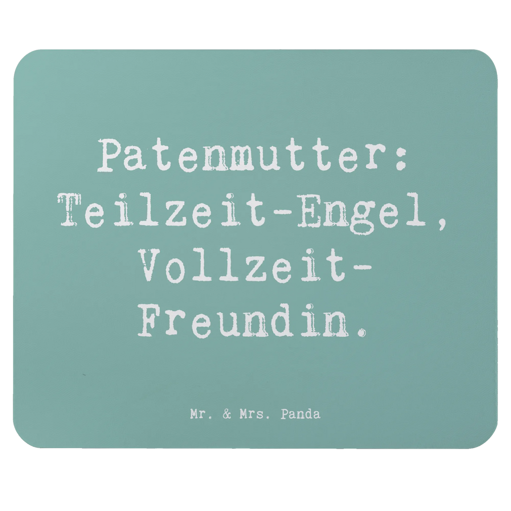 Mouse mat Saying Patenmutter: Teilzeit-Engel, Vollzeit-Freundin. Mousepad, Computer zubehör, Büroausstattung, PC Zubehör, Arbeitszimmer, Mauspad, Einzigartiges Mauspad, Designer Mauspad, Mausunterlage, Mauspad Büro, Familie, Vatertag, Muttertag, Bruder, Schwester, Mama, Papa, Oma, Opa
