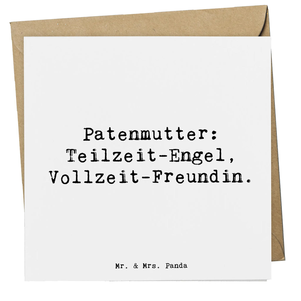 Deluxe Karte Spruch Patenmutter Engel Geburtstagskarte, Klappkarte, Glückwunschkarte, Hochwertige Klappkarte, Hochwertige Grußkarte, Einladungskarte, Hochzeitskarte, Karte, Grußkarte, Familie, Vatertag, Muttertag, Bruder, Schwester, Mama, Papa, Oma, Opa