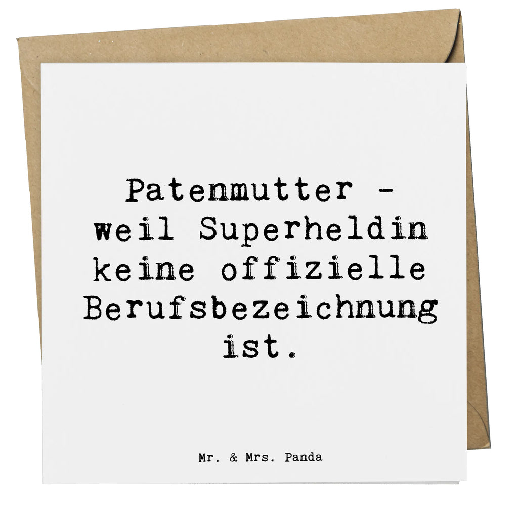 Deluxe Karte Spruch Patenmutter Superheldin Einladungskarte, Hochwertige Grußkarte, Karte, Klappkarte, Grußkarte, Hochwertige Klappkarte, Hochzeitskarte, Glückwunschkarte, Geburtstagskarte, Familie, Vatertag, Muttertag, Bruder, Schwester, Mama, Papa, Oma, Opa