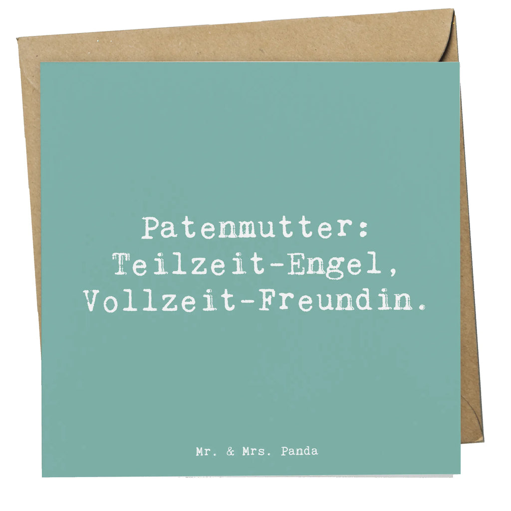 Deluxe Karte Spruch Patenmutter Engel Geburtstagskarte, Klappkarte, Glückwunschkarte, Hochwertige Klappkarte, Hochwertige Grußkarte, Einladungskarte, Hochzeitskarte, Karte, Grußkarte, Familie, Vatertag, Muttertag, Bruder, Schwester, Mama, Papa, Oma, Opa