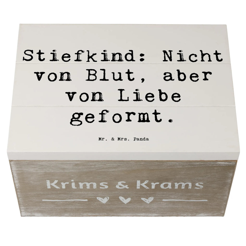 Wooden chest Saying Stiefkind: Nicht von Blut, aber von Liebe geformt. Schatulle, Erinnerungskiste, Geschenkdose, Truhe, Geschenkbox, Holzkiste, Kiste, XXL, Aufbewahrungsbox, Schatzkiste, Erinnerungsbox, Dekokiste, Familie, Vatertag, Muttertag, Bruder, Schwester, Mama, Papa, Oma, Opa