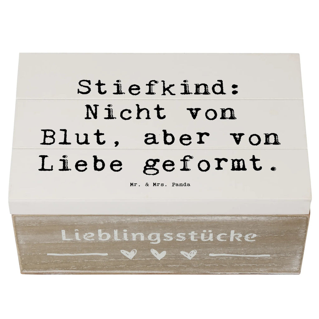 Wooden chest Saying Stiefkind: Nicht von Blut, aber von Liebe geformt. Schatulle, Erinnerungskiste, Geschenkdose, Truhe, Geschenkbox, Holzkiste, Kiste, XXL, Aufbewahrungsbox, Schatzkiste, Erinnerungsbox, Dekokiste, Familie, Vatertag, Muttertag, Bruder, Schwester, Mama, Papa, Oma, Opa
