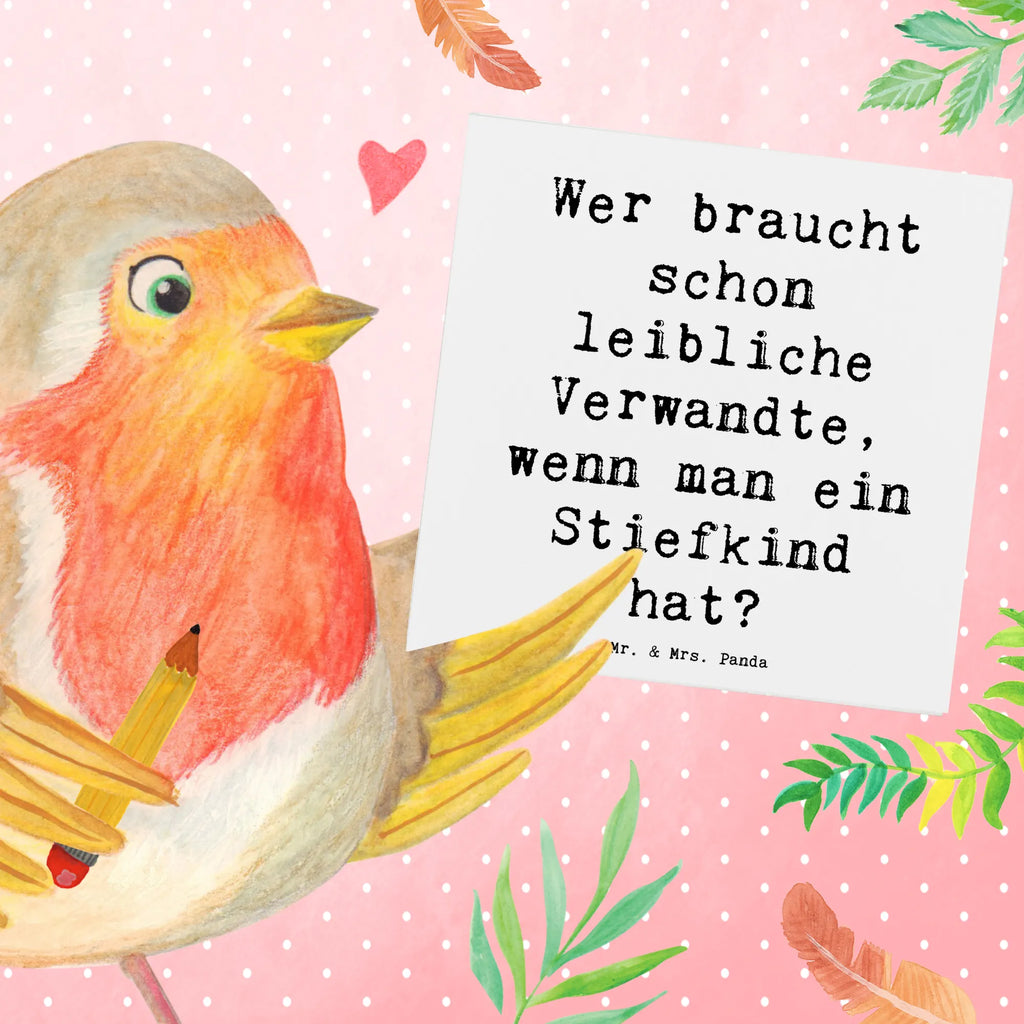 Deluxe Karte Spruch Stiefkindliebe Hochzeitskarte, Einladungskarte, Hochwertige Klappkarte, Glückwunschkarte, Geburtstagskarte, Karte, Grußkarte, Hochwertige Grußkarte, Klappkarte, Familie, Vatertag, Muttertag, Bruder, Schwester, Mama, Papa, Oma, Opa