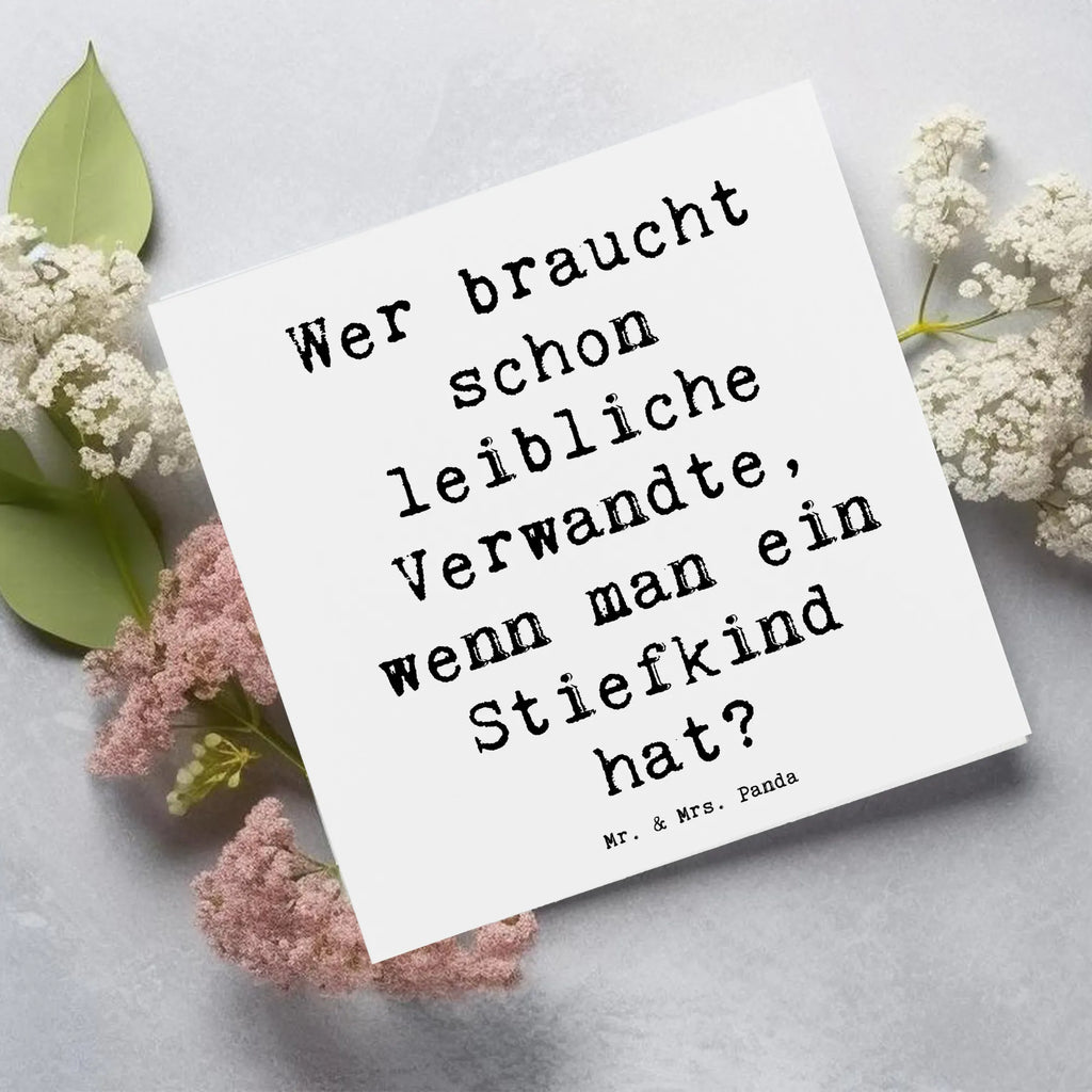 Deluxe Karte Spruch Stiefkindliebe Hochzeitskarte, Einladungskarte, Hochwertige Klappkarte, Glückwunschkarte, Geburtstagskarte, Karte, Grußkarte, Hochwertige Grußkarte, Klappkarte, Familie, Vatertag, Muttertag, Bruder, Schwester, Mama, Papa, Oma, Opa