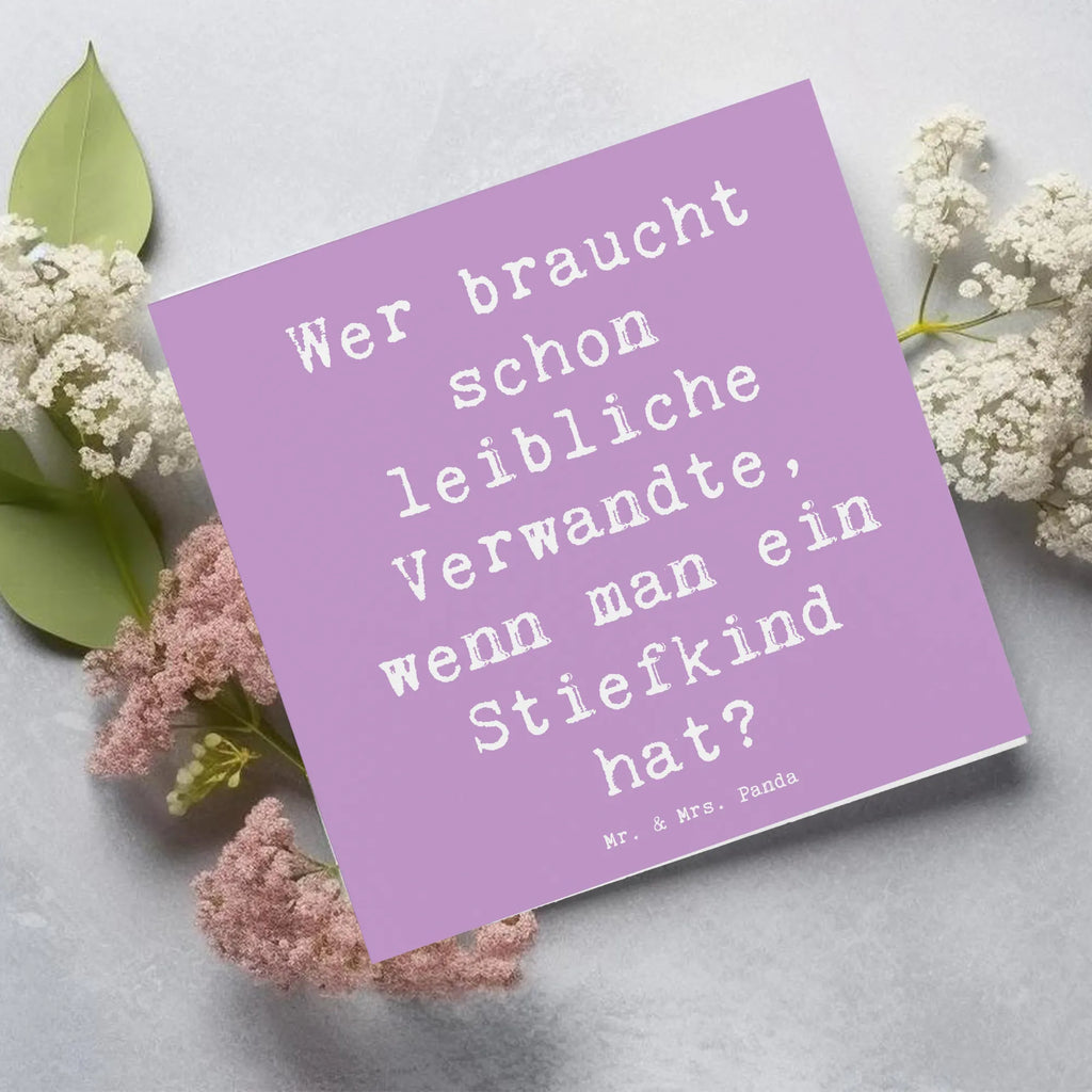 Deluxe Karte Spruch Stiefkindliebe Hochzeitskarte, Einladungskarte, Hochwertige Klappkarte, Glückwunschkarte, Geburtstagskarte, Karte, Grußkarte, Hochwertige Grußkarte, Klappkarte, Familie, Vatertag, Muttertag, Bruder, Schwester, Mama, Papa, Oma, Opa
