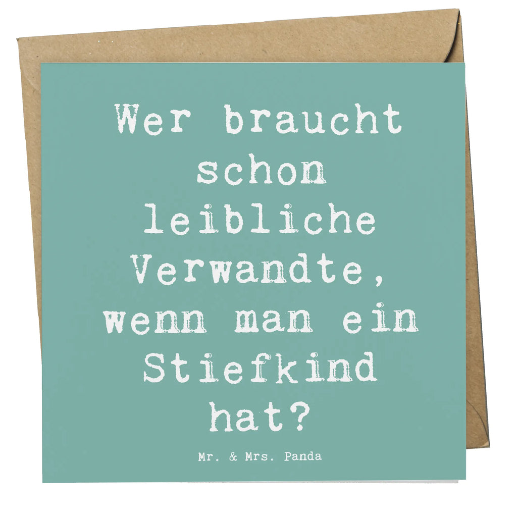 Deluxe Karte Spruch Stiefkindliebe Hochzeitskarte, Einladungskarte, Hochwertige Klappkarte, Glückwunschkarte, Geburtstagskarte, Karte, Grußkarte, Hochwertige Grußkarte, Klappkarte, Familie, Vatertag, Muttertag, Bruder, Schwester, Mama, Papa, Oma, Opa