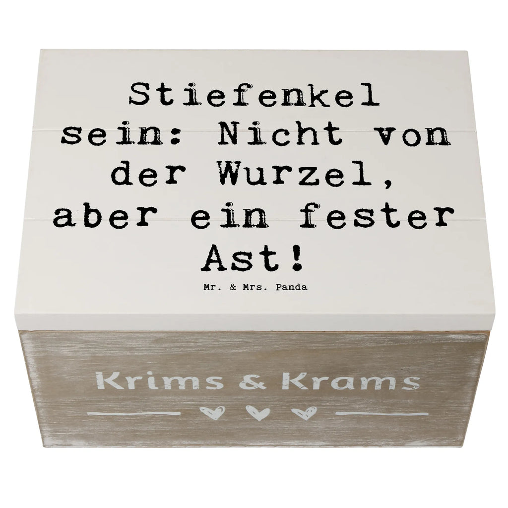 Holzkiste Spruch Stiefenkel Holzkiste, XXL, Geschenkdose, Schatulle, Aufbewahrungsbox, Erinnerungsbox, Erinnerungskiste, Dekokiste, Schatzkiste, Geschenkbox, Kiste, Truhe, Familie, Vatertag, Muttertag, Bruder, Schwester, Mama, Papa, Oma, Opa