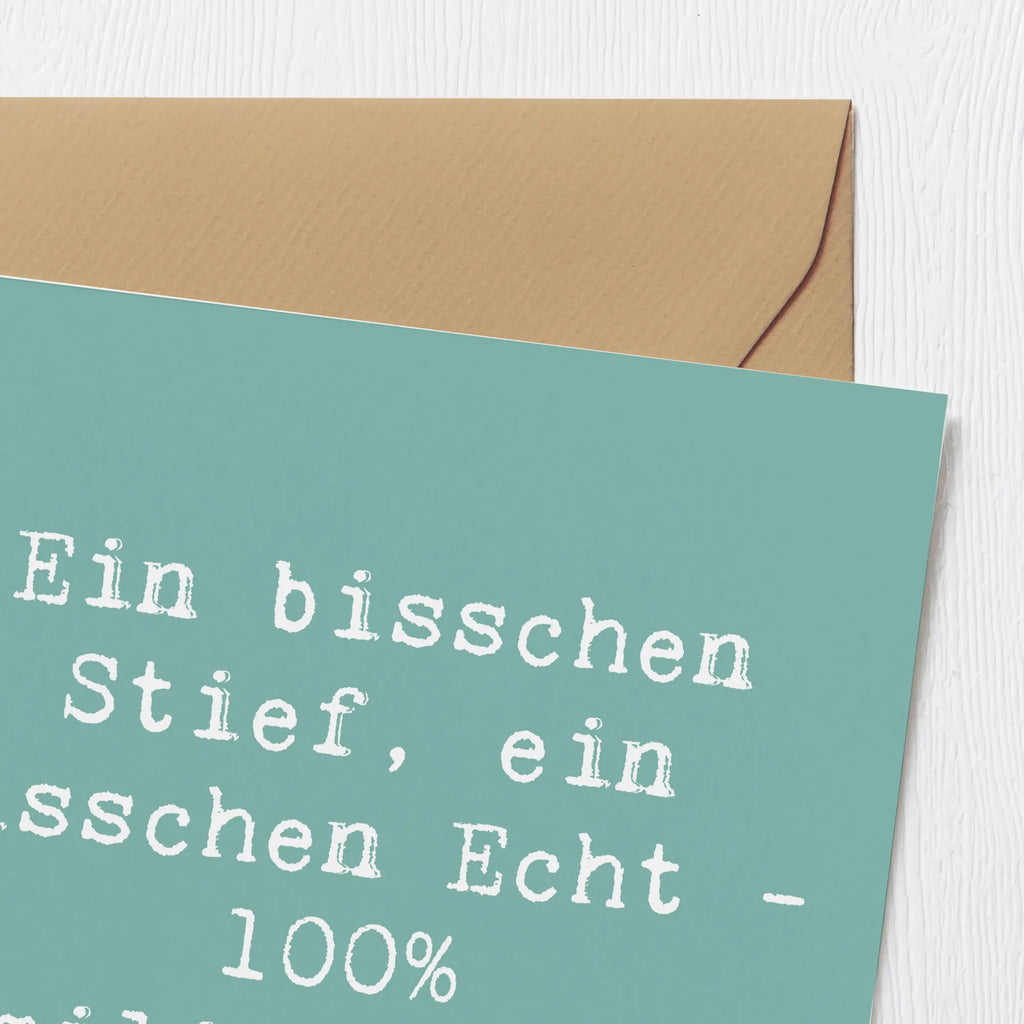 Deluxe Karte Spruch Liebe Stiefenkel Karte, Hochzeitskarte, Geburtstagskarte, Hochwertige Klappkarte, Glückwunschkarte, Klappkarte, Einladungskarte, Grußkarte, Hochwertige Grußkarte, Familie, Vatertag, Muttertag, Bruder, Schwester, Mama, Papa, Oma, Opa