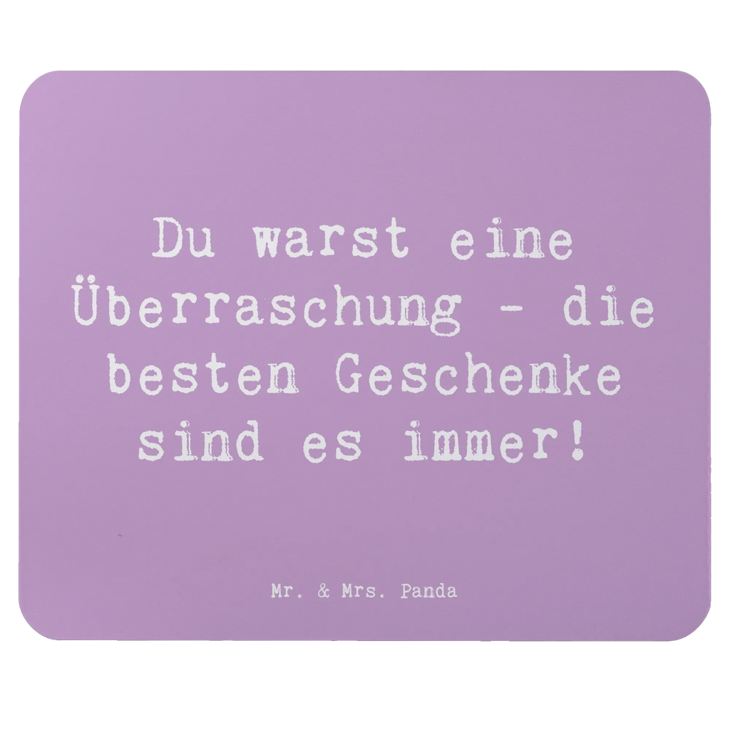 Mouse mat Saying Du warst eine Überraschung - die besten Geschenke sind es immer! Mousepad, Computer zubehör, Büroausstattung, PC Zubehör, Arbeitszimmer, Mauspad, Einzigartiges Mauspad, Designer Mauspad, Mausunterlage, Mauspad Büro, Familie, Vatertag, Muttertag, Bruder, Schwester, Mama, Papa, Oma, Opa