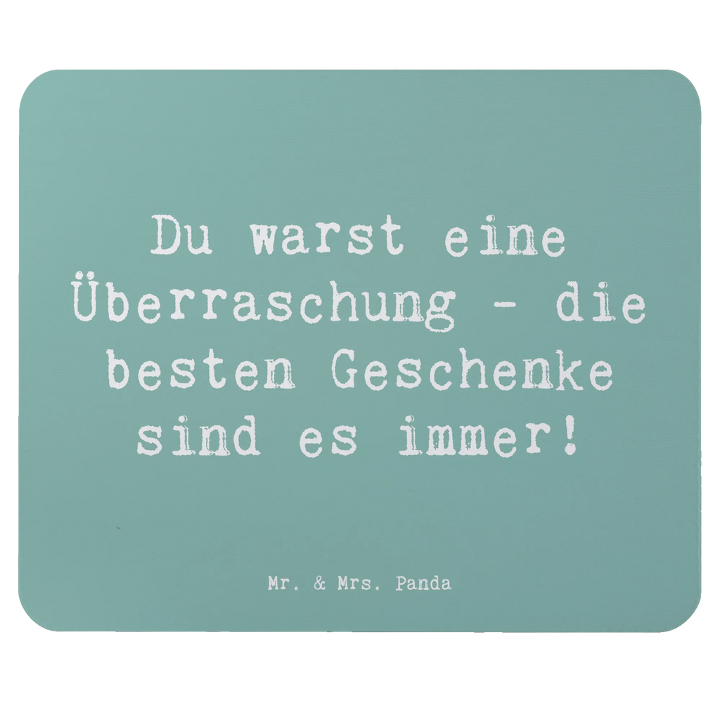 Mouse mat Saying Du warst eine Überraschung - die besten Geschenke sind es immer! Mousepad, Computer zubehör, Büroausstattung, PC Zubehör, Arbeitszimmer, Mauspad, Einzigartiges Mauspad, Designer Mauspad, Mausunterlage, Mauspad Büro, Familie, Vatertag, Muttertag, Bruder, Schwester, Mama, Papa, Oma, Opa