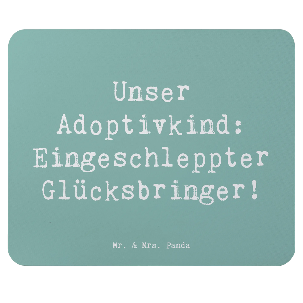 Mouse mat Saying Unser Adoptivkind: Eingeschleppter Glücksbringer! Mauspad, Mausunterlage, Einzigartiges Mauspad, Mauspad Büro, PC Zubehör, Büroausstattung, Arbeitszimmer, Mousepad, Computer zubehör, Designer Mauspad, Familie, Vatertag, Muttertag, Bruder, Schwester, Mama, Papa, Oma, Opa