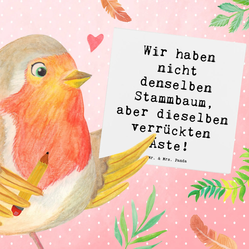 Deluxe Karte Spruch Adoptivkind Verrückte Äste Karte, Hochzeitskarte, Geburtstagskarte, Einladungskarte, Grußkarte, Hochwertige Grußkarte, Hochwertige Klappkarte, Klappkarte, Glückwunschkarte, Familie, Vatertag, Muttertag, Bruder, Schwester, Mama, Papa, Oma, Opa