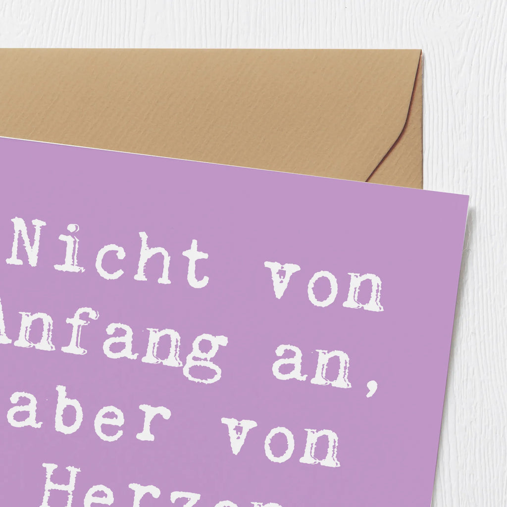 Deluxe Karte Spruch Adoptivkind von Herzen Geburtstagskarte, Einladungskarte, Grußkarte, Glückwunschkarte, Klappkarte, Karte, Hochwertige Klappkarte, Hochwertige Grußkarte, Hochzeitskarte, Familie, Vatertag, Muttertag, Bruder, Schwester, Mama, Papa, Oma, Opa