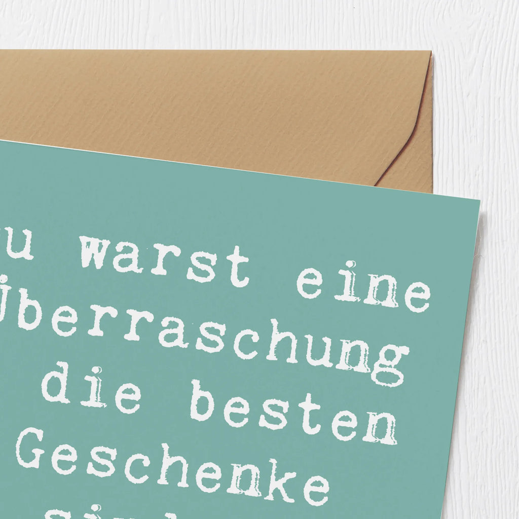 Deluxe Karte Spruch Überraschung Adoptivkind Klappkarte, Karte, Einladungskarte, Hochzeitskarte, Glückwunschkarte, Grußkarte, Geburtstagskarte, Hochwertige Grußkarte, Hochwertige Klappkarte, Familie, Vatertag, Muttertag, Bruder, Schwester, Mama, Papa, Oma, Opa