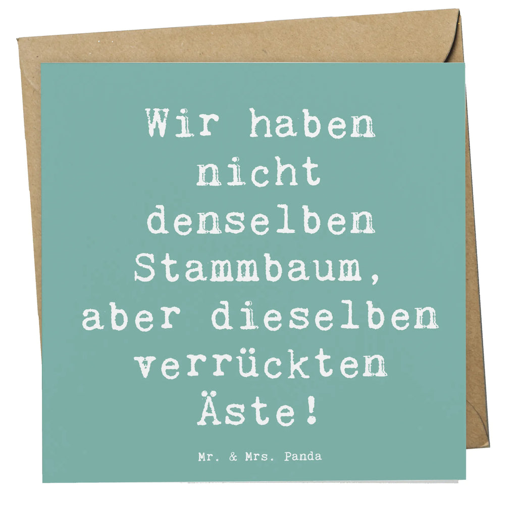 Deluxe Karte Spruch Adoptivkind Verrückte Äste Karte, Hochzeitskarte, Geburtstagskarte, Einladungskarte, Grußkarte, Hochwertige Grußkarte, Hochwertige Klappkarte, Klappkarte, Glückwunschkarte, Familie, Vatertag, Muttertag, Bruder, Schwester, Mama, Papa, Oma, Opa