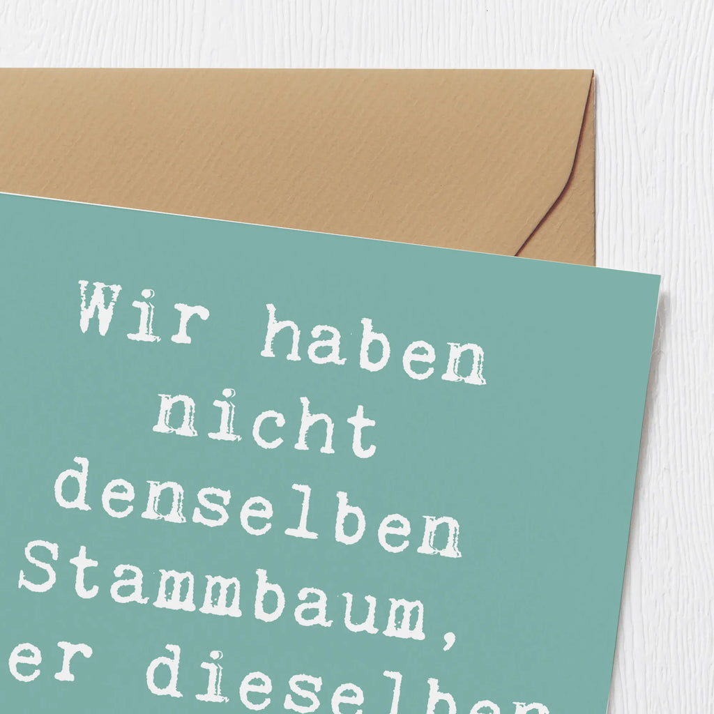 Deluxe Karte Spruch Adoptivkind Verrückte Äste Karte, Hochzeitskarte, Geburtstagskarte, Einladungskarte, Grußkarte, Hochwertige Grußkarte, Hochwertige Klappkarte, Klappkarte, Glückwunschkarte, Familie, Vatertag, Muttertag, Bruder, Schwester, Mama, Papa, Oma, Opa