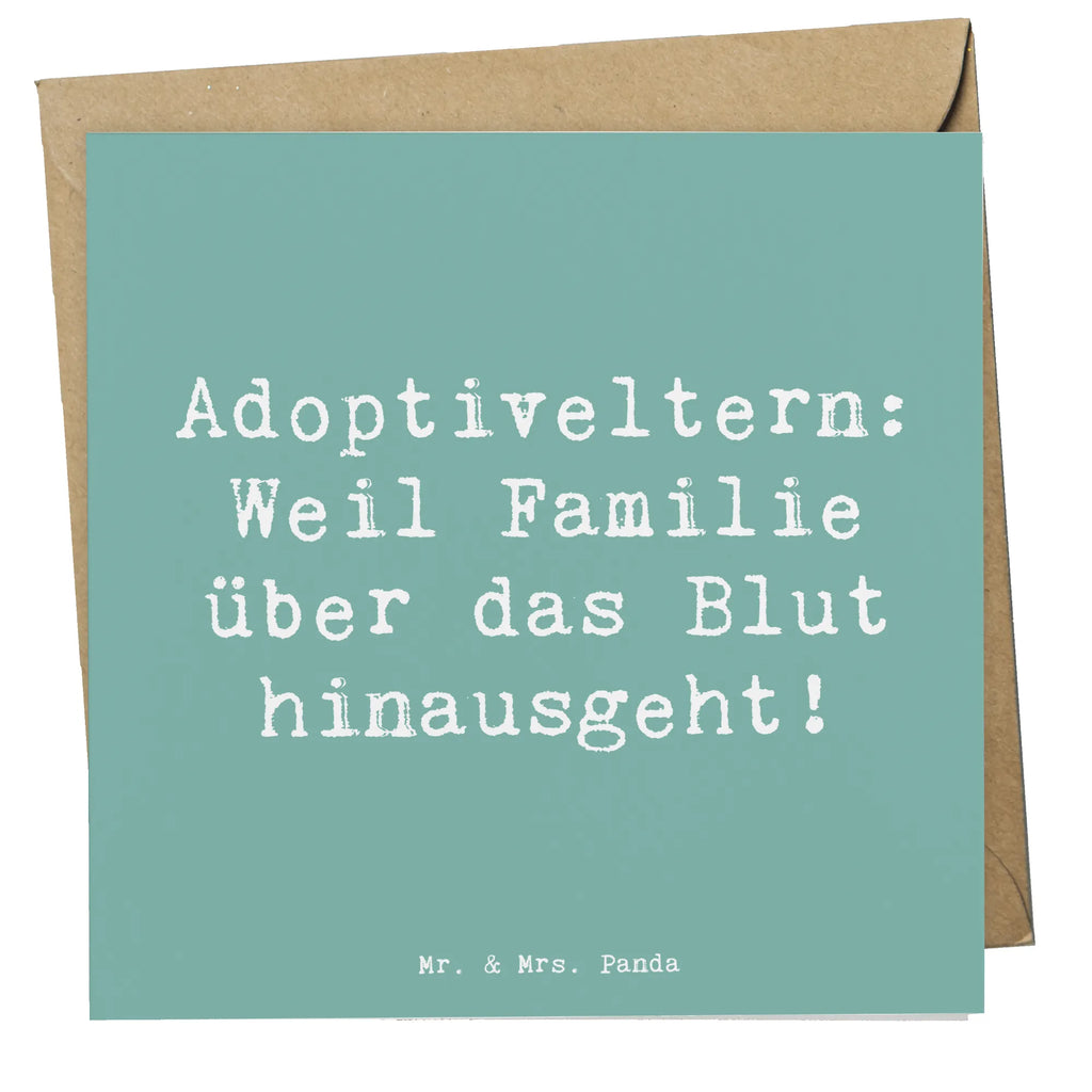 Deluxe Karte Spruch Adoptiveltern Liebe Karte, Grußkarte, Hochwertige Klappkarte, Glückwunschkarte, Klappkarte, Hochwertige Grußkarte, Hochzeitskarte, Einladungskarte, Geburtstagskarte, Familie, Vatertag, Muttertag, Bruder, Schwester, Mama, Papa, Oma, Opa