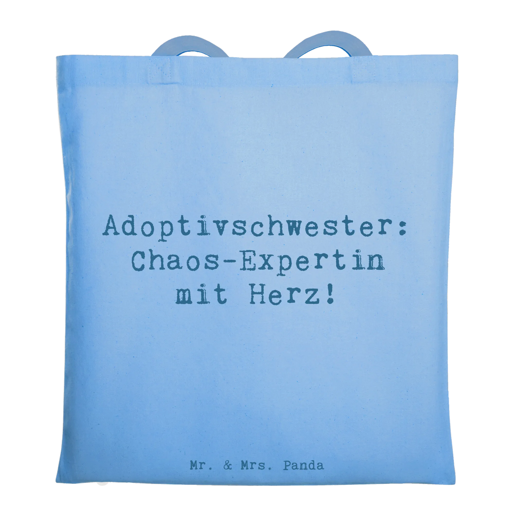 Tragetasche Spruch Adoptivschwester Chaos Beuteltasche, Beutel, Einkaufstasche, Jutebeutel, Stoffbeutel, Tasche, Shopper, Umhängetasche, Strandtasche, Schultertasche, Stofftasche, Tragetasche, Badetasche, Jutetasche, Einkaufstüte, Laptoptasche, Familie, Vatertag, Muttertag, Bruder, Schwester, Mama, Papa, Oma, Opa