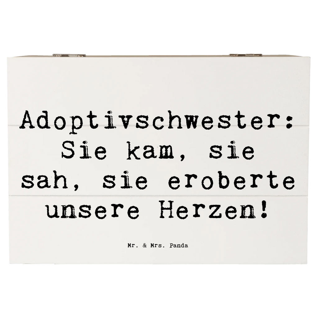 Holzkiste Spruch Adoptivschwester Herz Holzkiste, Schatzkiste, Geschenkbox, Erinnerungsbox, Erinnerungskiste, Dekokiste, Geschenkdose, Aufbewahrungsbox, XXL, Truhe, Schatulle, Kiste, Familie, Vatertag, Muttertag, Bruder, Schwester, Mama, Papa, Oma, Opa
