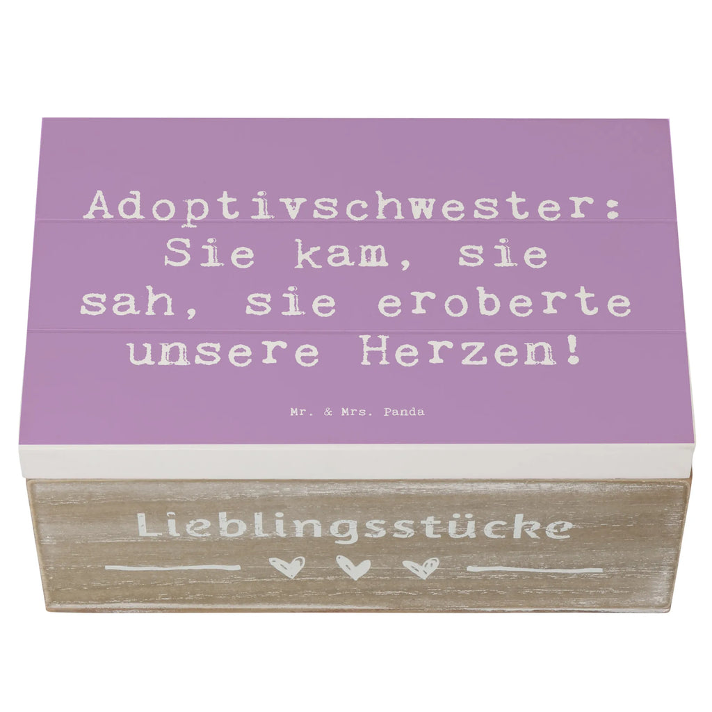 Holzkiste Spruch Adoptivschwester Herz Holzkiste, Schatzkiste, Geschenkbox, Erinnerungsbox, Erinnerungskiste, Dekokiste, Geschenkdose, Aufbewahrungsbox, XXL, Truhe, Schatulle, Kiste, Familie, Vatertag, Muttertag, Bruder, Schwester, Mama, Papa, Oma, Opa