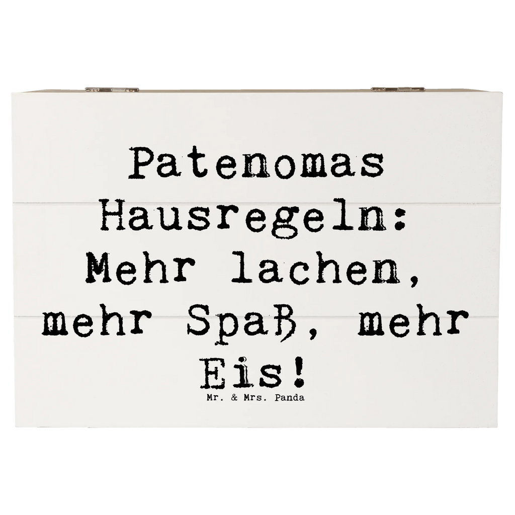 Holzkiste Spruch Patenoma Hausregeln Dekokiste, Kiste, Schatulle, XXL, Truhe, Aufbewahrungsbox, Geschenkdose, Erinnerungskiste, Erinnerungsbox, Holzkiste, Geschenkbox, Schatzkiste, Familie, Vatertag, Muttertag, Bruder, Schwester, Mama, Papa, Oma, Opa