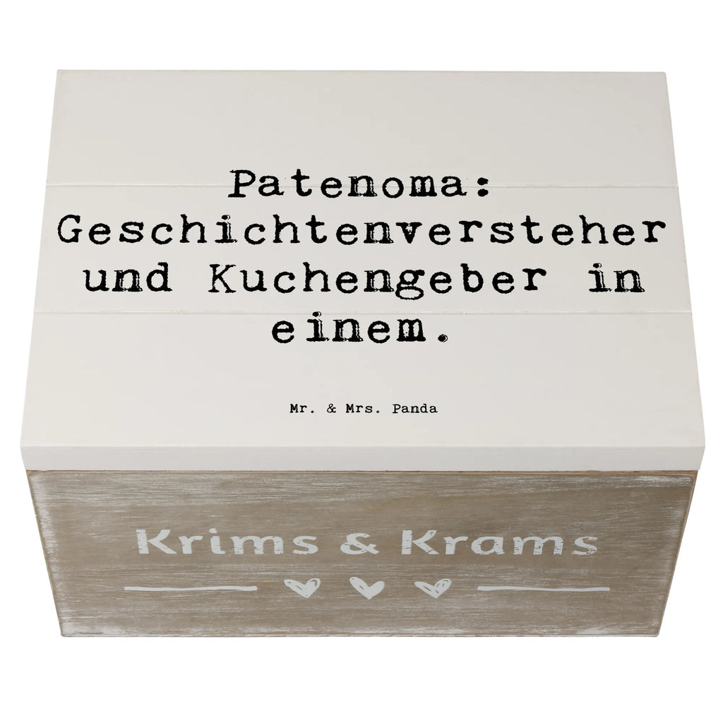 Holzkiste Spruch Patenoma Dekokiste, Holzkiste, XXL, Aufbewahrungsbox, Geschenkbox, Geschenkdose, Schatulle, Erinnerungskiste, Schatzkiste, Erinnerungsbox, Truhe, Kiste, Familie, Vatertag, Muttertag, Bruder, Schwester, Mama, Papa, Oma, Opa