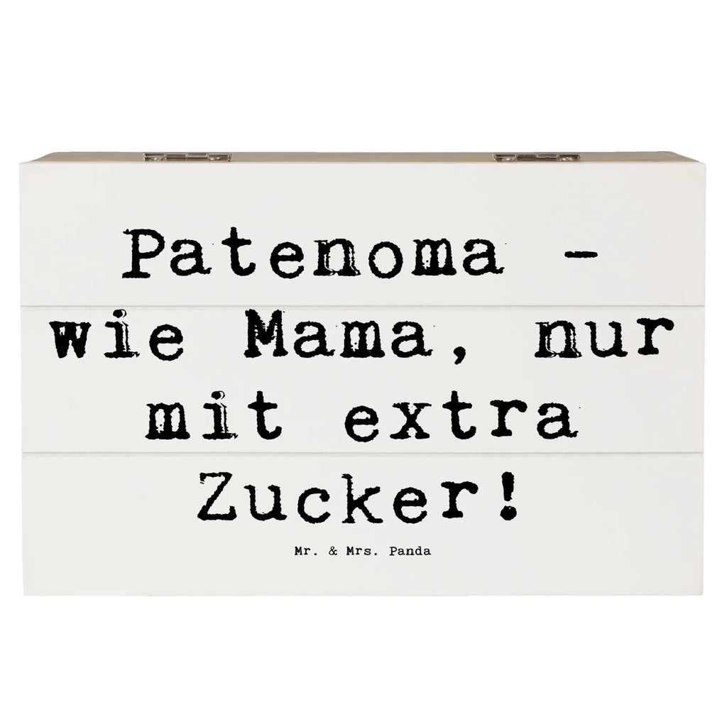 Holzkiste Spruch Patenoma Liebe Geschenkdose, Holzkiste, Schatzkiste, XXL, Kiste, Erinnerungsbox, Geschenkbox, Aufbewahrungsbox, Schatulle, Truhe, Erinnerungskiste, Dekokiste, Familie, Vatertag, Muttertag, Bruder, Schwester, Mama, Papa, Oma, Opa