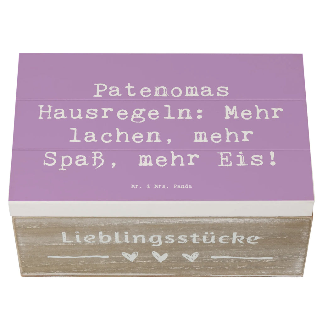 Holzkiste Spruch Patenoma Hausregeln Dekokiste, Kiste, Schatulle, XXL, Truhe, Aufbewahrungsbox, Geschenkdose, Erinnerungskiste, Erinnerungsbox, Holzkiste, Geschenkbox, Schatzkiste, Familie, Vatertag, Muttertag, Bruder, Schwester, Mama, Papa, Oma, Opa
