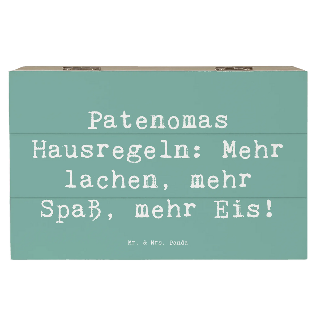 Holzkiste Spruch Patenoma Hausregeln Dekokiste, Kiste, Schatulle, XXL, Truhe, Aufbewahrungsbox, Geschenkdose, Erinnerungskiste, Erinnerungsbox, Holzkiste, Geschenkbox, Schatzkiste, Familie, Vatertag, Muttertag, Bruder, Schwester, Mama, Papa, Oma, Opa