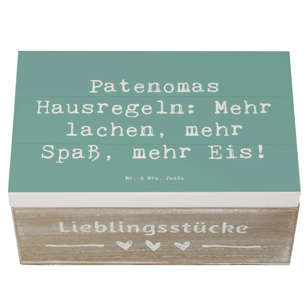 Holzkiste Spruch Patenoma Hausregeln Dekokiste, Kiste, Schatulle, XXL, Truhe, Aufbewahrungsbox, Geschenkdose, Erinnerungskiste, Erinnerungsbox, Holzkiste, Geschenkbox, Schatzkiste, Familie, Vatertag, Muttertag, Bruder, Schwester, Mama, Papa, Oma, Opa