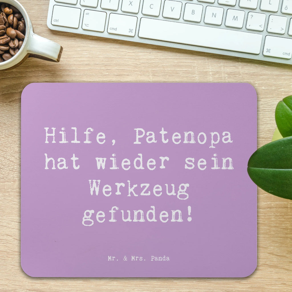 Mouse mat Saying Hilfe, Patenopa hat wieder sein Werkzeug gefunden! Mousepad, Computer zubehör, Büroausstattung, PC Zubehör, Arbeitszimmer, Mauspad, Einzigartiges Mauspad, Designer Mauspad, Mausunterlage, Mauspad Büro, Familie, Vatertag, Muttertag, Bruder, Schwester, Mama, Papa, Oma, Opa