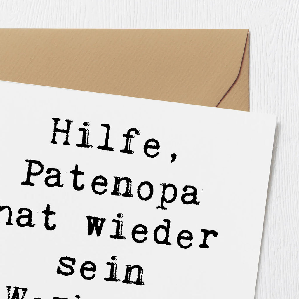 Deluxe Card Saying Hilfe, Patenopa hat wieder sein Werkzeug gefunden! Karte, Hochwertige Grußkarte, Glückwunschkarte, Einladungskarte, Grußkarte, Hochwertige Klappkarte, Geburtstagskarte, Hochzeitskarte, Klappkarte, Familie, Vatertag, Muttertag, Bruder, Schwester, Mama, Papa, Oma, Opa