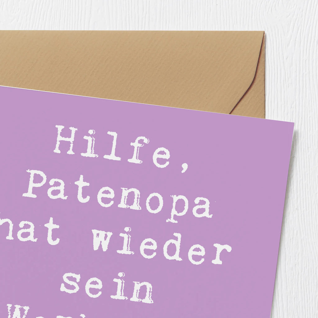 Deluxe Card Saying Hilfe, Patenopa hat wieder sein Werkzeug gefunden! Karte, Hochwertige Grußkarte, Glückwunschkarte, Einladungskarte, Grußkarte, Hochwertige Klappkarte, Geburtstagskarte, Hochzeitskarte, Klappkarte, Familie, Vatertag, Muttertag, Bruder, Schwester, Mama, Papa, Oma, Opa