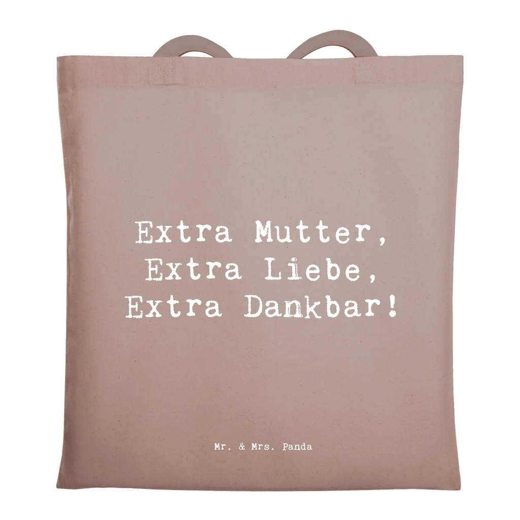 Tote bag Saying Extra Mutter, Extra Liebe, Extra Dankbar! Beuteltasche, Beutel, Einkaufstasche, Jutebeutel, Stoffbeutel, Tasche, Shopper, Umhängetasche, Strandtasche, Schultertasche, Stofftasche, Tragetasche, Badetasche, Jutetasche, Einkaufstüte, Laptoptasche, Familie, Vatertag, Muttertag, Bruder, Schwester, Mama, Papa, Oma, Opa