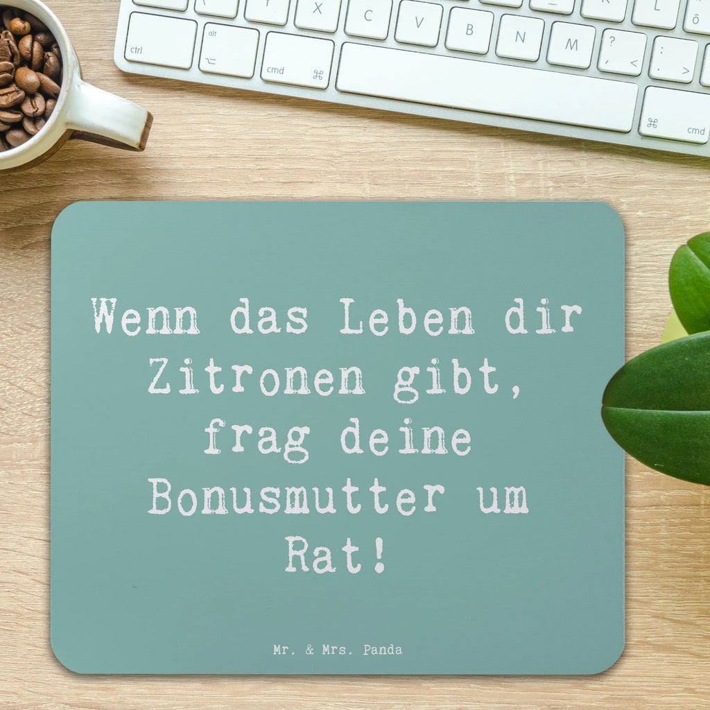 Mouse mat Saying Wenn das Leben dir Zitronen gibt, frag deine Bonusmutter um Rat! Mousepad, Computer zubehör, Büroausstattung, PC Zubehör, Arbeitszimmer, Mauspad, Einzigartiges Mauspad, Designer Mauspad, Mausunterlage, Mauspad Büro, Familie, Vatertag, Muttertag, Bruder, Schwester, Mama, Papa, Oma, Opa