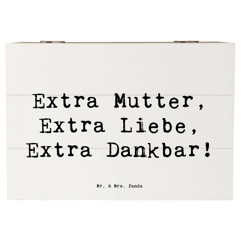 Wooden chest Saying Extra Mutter, Extra Liebe, Extra Dankbar! Geschenkdose, Dekokiste, Aufbewahrungsbox, Truhe, Erinnerungskiste, Erinnerungsbox, Geschenkbox, XXL, Kiste, Schatzkiste, Holzkiste, Schatulle, Familie, Vatertag, Muttertag, Bruder, Schwester, Mama, Papa, Oma, Opa