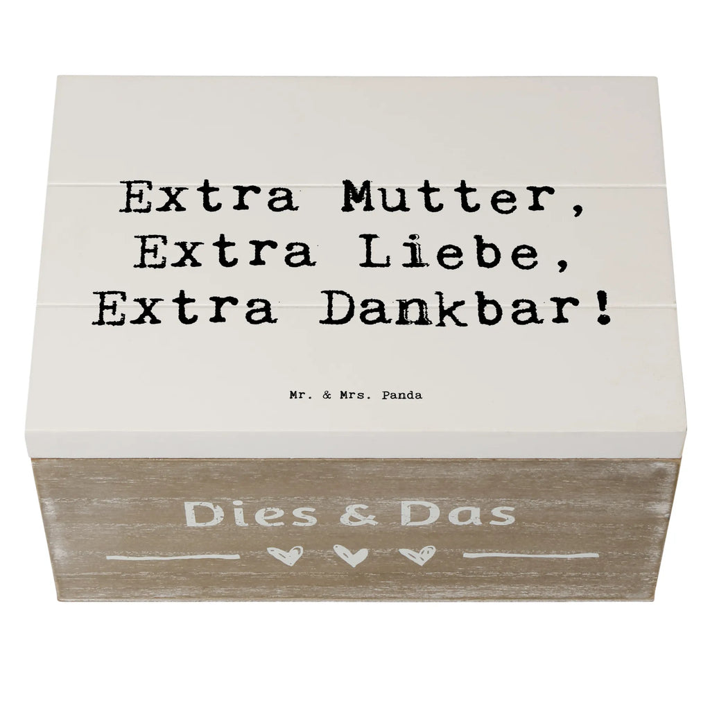 Wooden chest Saying Extra Mutter, Extra Liebe, Extra Dankbar! Geschenkdose, Dekokiste, Aufbewahrungsbox, Truhe, Erinnerungskiste, Erinnerungsbox, Geschenkbox, XXL, Kiste, Schatzkiste, Holzkiste, Schatulle, Familie, Vatertag, Muttertag, Bruder, Schwester, Mama, Papa, Oma, Opa