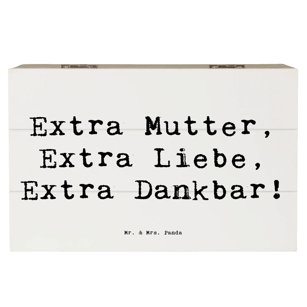 Wooden chest Saying Extra Mutter, Extra Liebe, Extra Dankbar! Geschenkdose, Dekokiste, Aufbewahrungsbox, Truhe, Erinnerungskiste, Erinnerungsbox, Geschenkbox, XXL, Kiste, Schatzkiste, Holzkiste, Schatulle, Familie, Vatertag, Muttertag, Bruder, Schwester, Mama, Papa, Oma, Opa