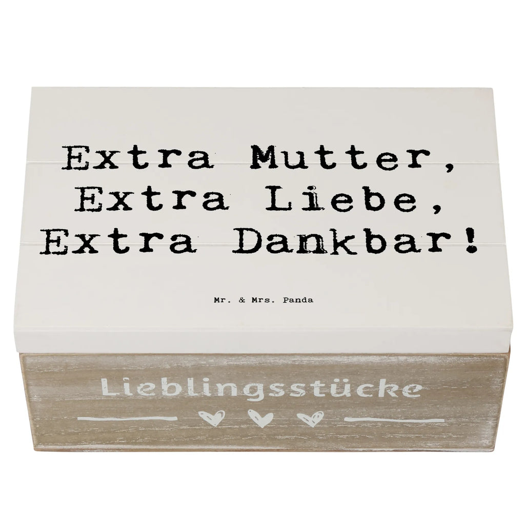 Wooden chest Saying Extra Mutter, Extra Liebe, Extra Dankbar! Geschenkdose, Dekokiste, Aufbewahrungsbox, Truhe, Erinnerungskiste, Erinnerungsbox, Geschenkbox, XXL, Kiste, Schatzkiste, Holzkiste, Schatulle, Familie, Vatertag, Muttertag, Bruder, Schwester, Mama, Papa, Oma, Opa