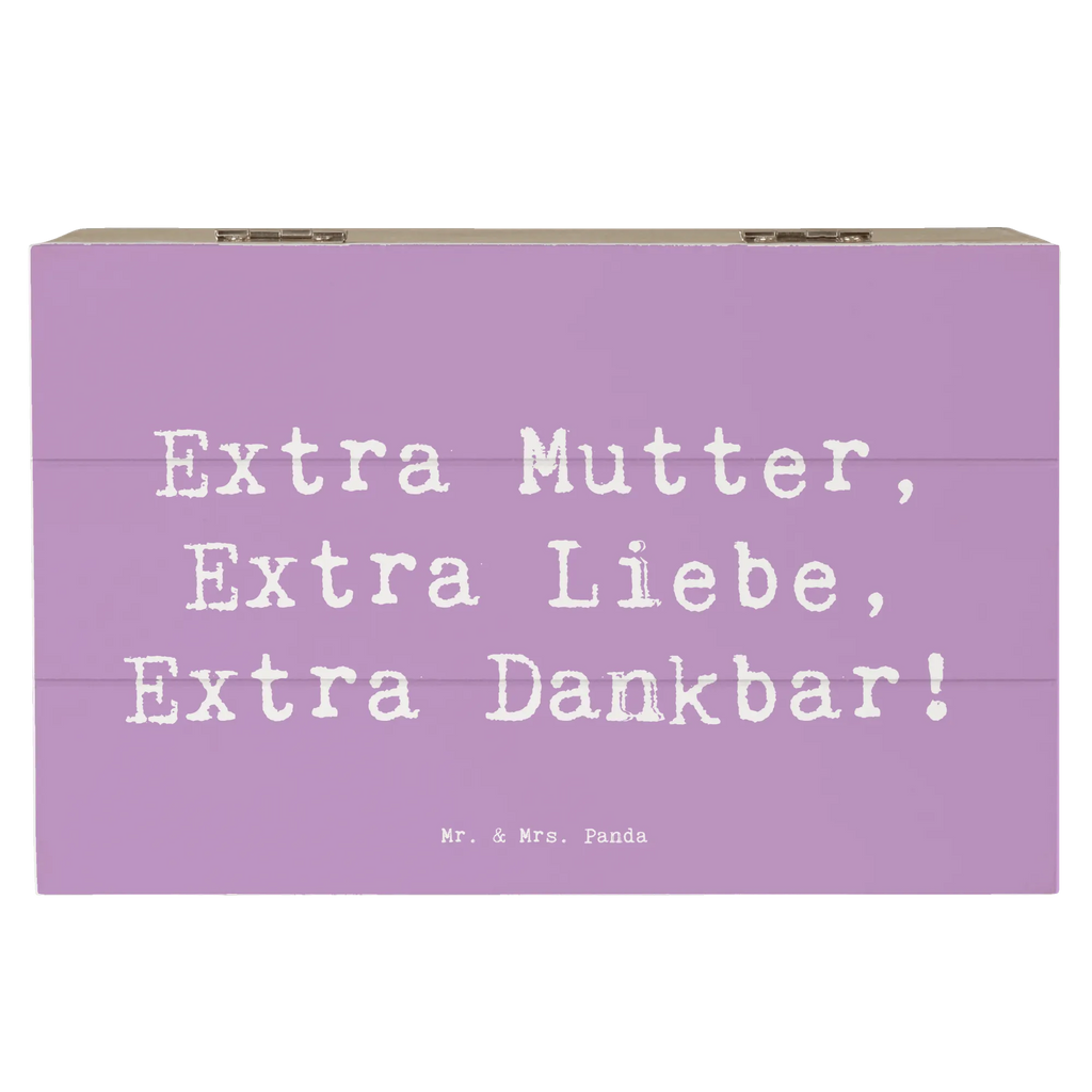 Wooden chest Saying Extra Mutter, Extra Liebe, Extra Dankbar! Geschenkdose, Dekokiste, Aufbewahrungsbox, Truhe, Erinnerungskiste, Erinnerungsbox, Geschenkbox, XXL, Kiste, Schatzkiste, Holzkiste, Schatulle, Familie, Vatertag, Muttertag, Bruder, Schwester, Mama, Papa, Oma, Opa