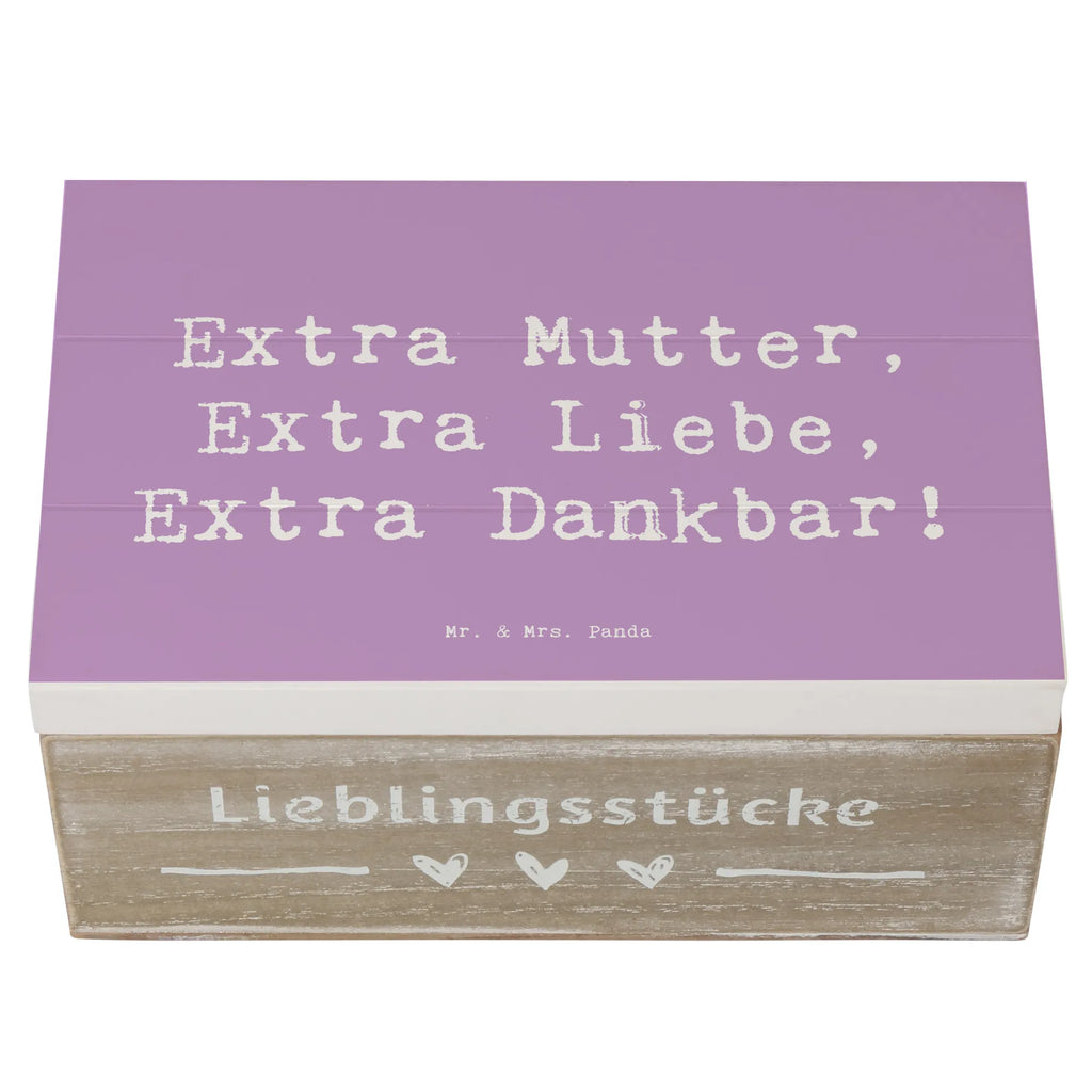Wooden chest Saying Extra Mutter, Extra Liebe, Extra Dankbar! Geschenkdose, Dekokiste, Aufbewahrungsbox, Truhe, Erinnerungskiste, Erinnerungsbox, Geschenkbox, XXL, Kiste, Schatzkiste, Holzkiste, Schatulle, Familie, Vatertag, Muttertag, Bruder, Schwester, Mama, Papa, Oma, Opa