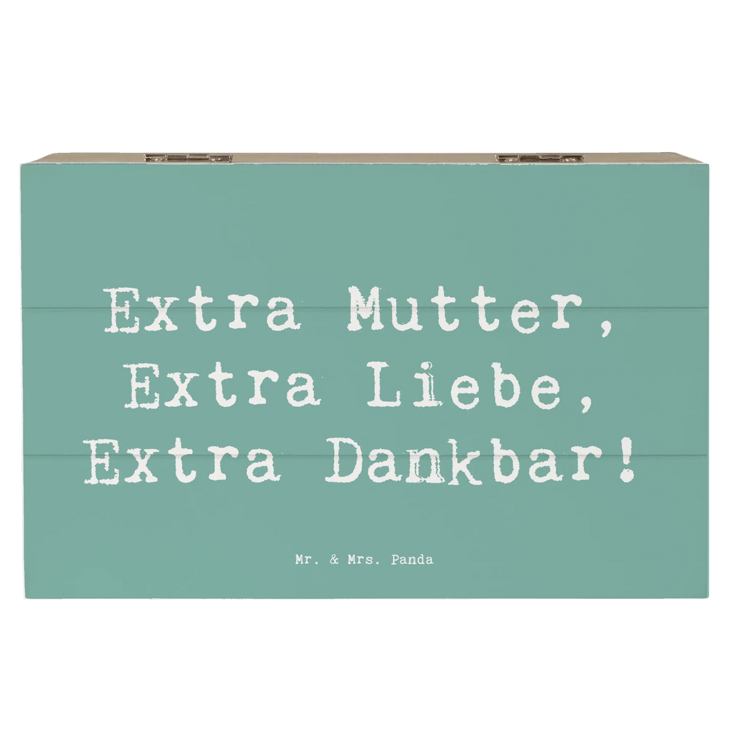 Wooden chest Saying Extra Mutter, Extra Liebe, Extra Dankbar! Geschenkdose, Dekokiste, Aufbewahrungsbox, Truhe, Erinnerungskiste, Erinnerungsbox, Geschenkbox, XXL, Kiste, Schatzkiste, Holzkiste, Schatulle, Familie, Vatertag, Muttertag, Bruder, Schwester, Mama, Papa, Oma, Opa