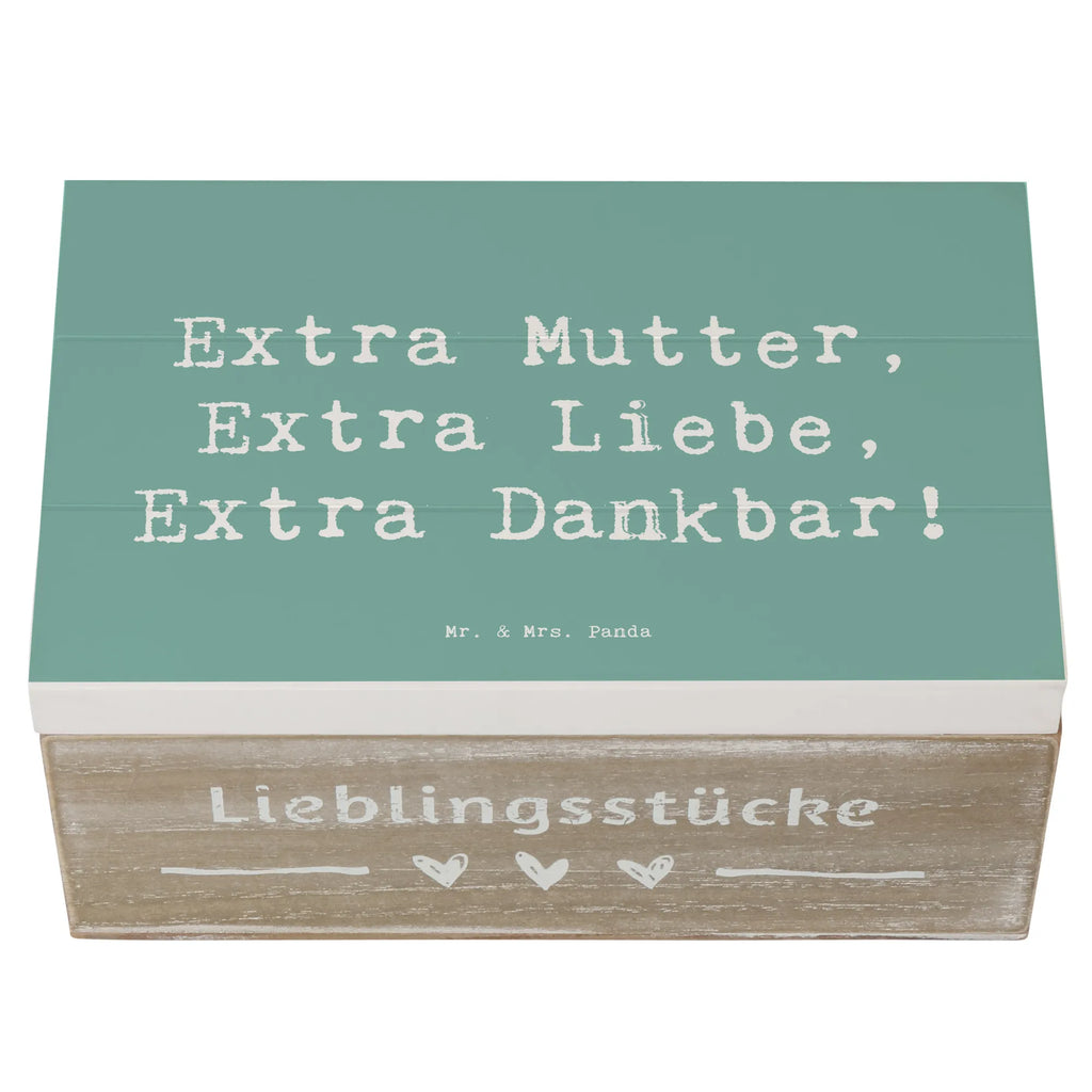 Wooden chest Saying Extra Mutter, Extra Liebe, Extra Dankbar! Geschenkdose, Dekokiste, Aufbewahrungsbox, Truhe, Erinnerungskiste, Erinnerungsbox, Geschenkbox, XXL, Kiste, Schatzkiste, Holzkiste, Schatulle, Familie, Vatertag, Muttertag, Bruder, Schwester, Mama, Papa, Oma, Opa